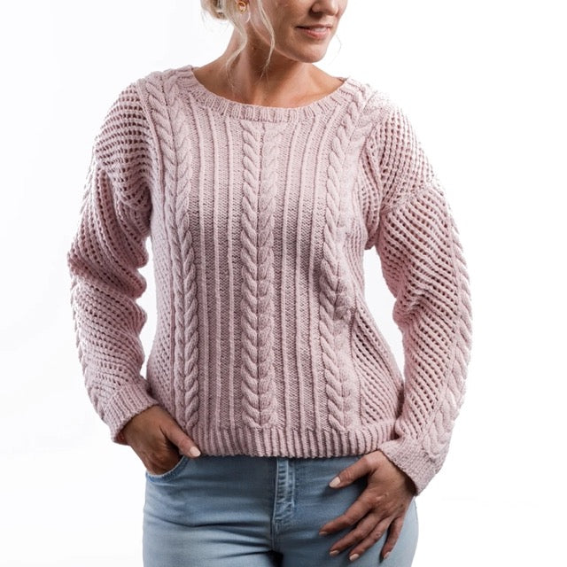 Purl Foundry - Cable Mesh Sweater