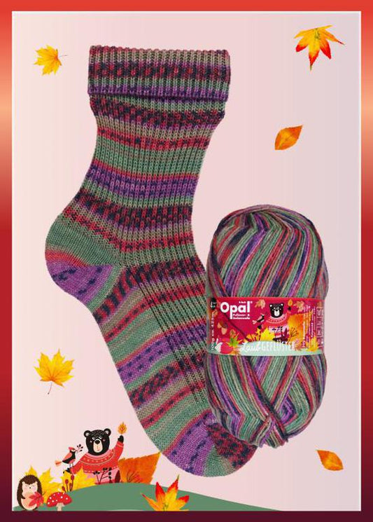 Opal Laubgefluster/Leaf Whispers 4 Ply - 11250