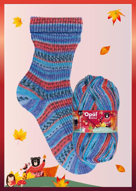 Opal Laubgefluster/Leaf Whispers 4 Ply - 11256
