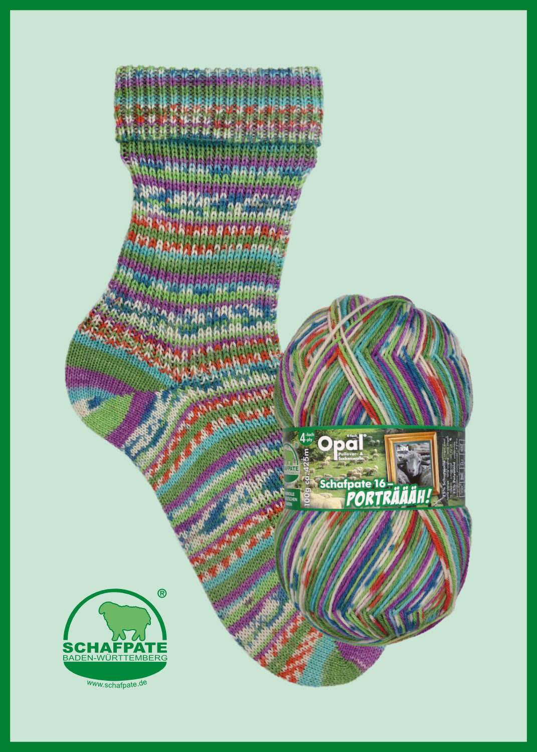 Opal Schafpate 16 - Portraah 4 Ply - 11452
