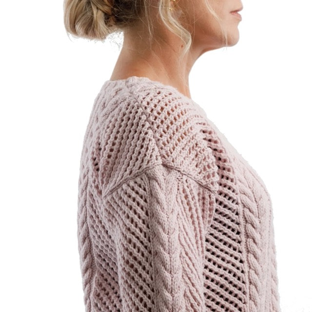 Purl Foundry - Cable Mesh Sweater