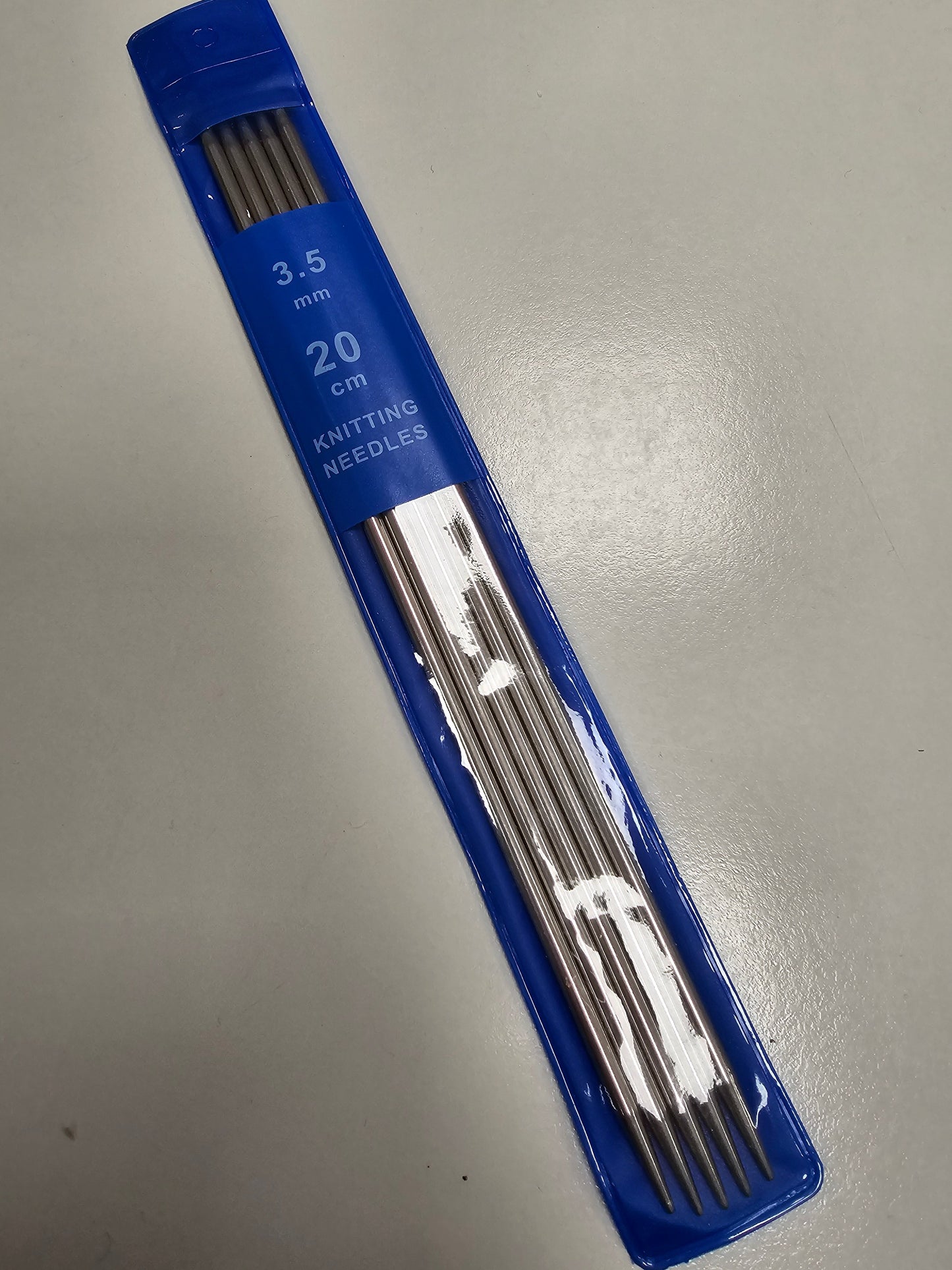 Double Pointed Needles - 3.5mm - 7.9" (20cm) Metal