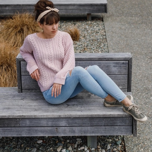 Purl Foundry - Cable Mesh Sweater