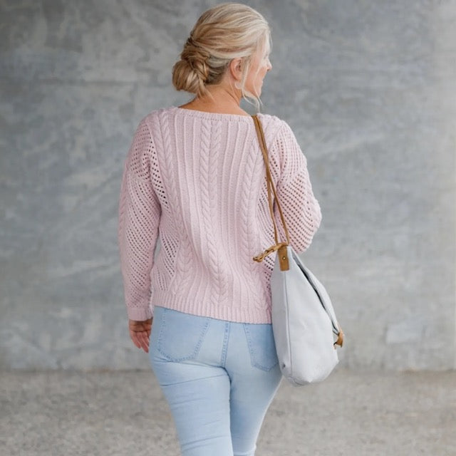 Purl Foundry - Cable Mesh Sweater