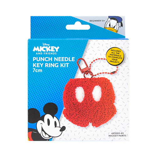 Punch Needle Key Ring Kit - Mickey Pants