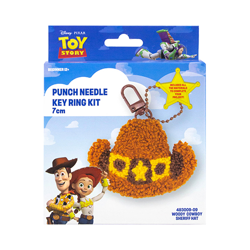 Punch Needle Key Ring Kit - Woody Hat