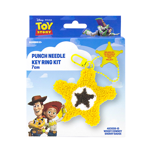 Punch Needle Key Ring Kit - Woody Badge