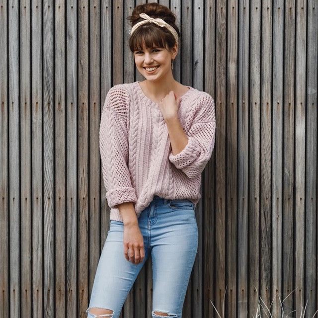 Purl Foundry - Cable Mesh Sweater