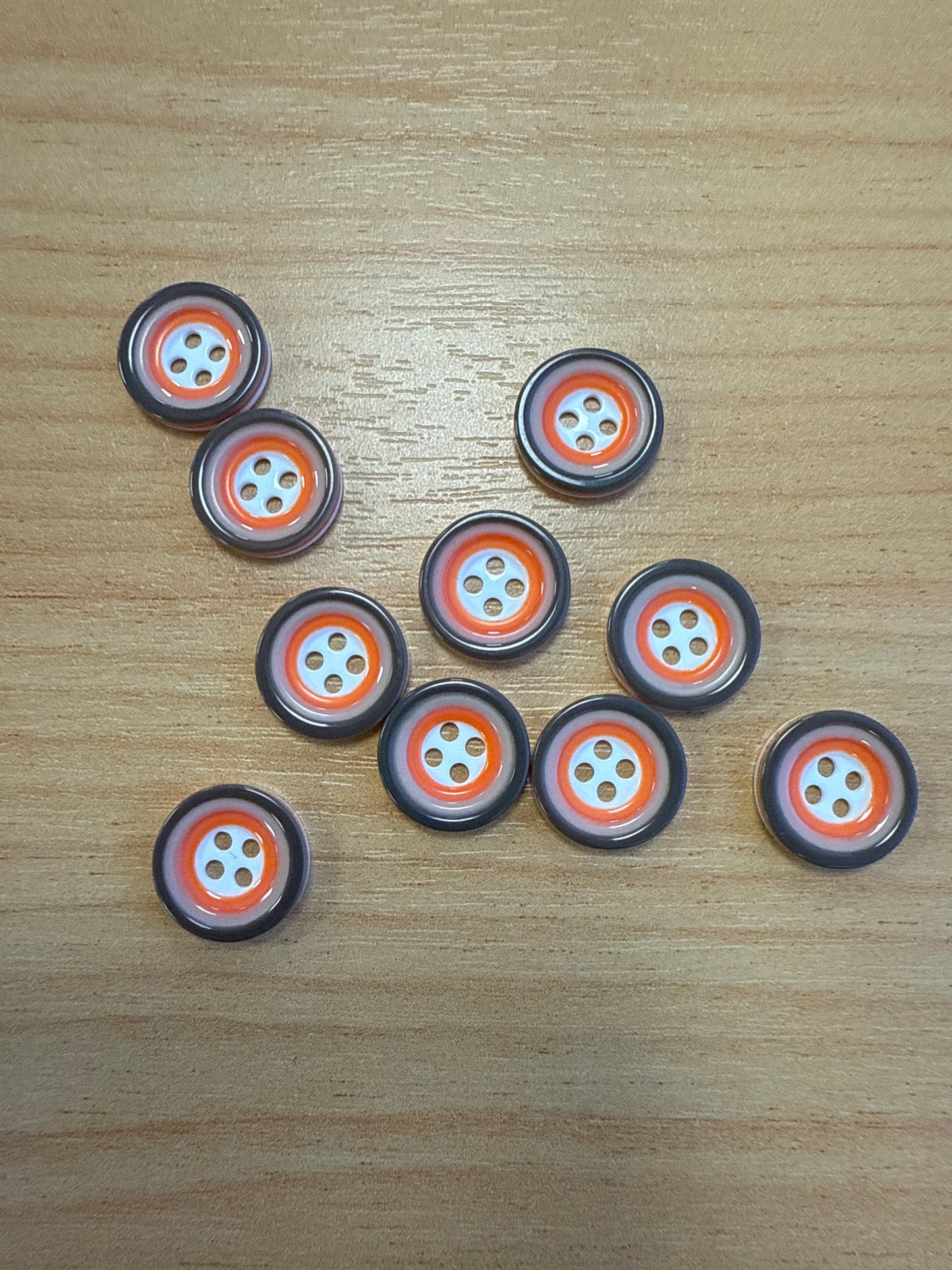 Buttons - Orange 10mm