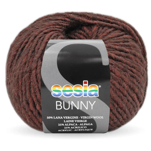 Sesia - Bunny Chunky Yarn - Dark Brown Mix 8759