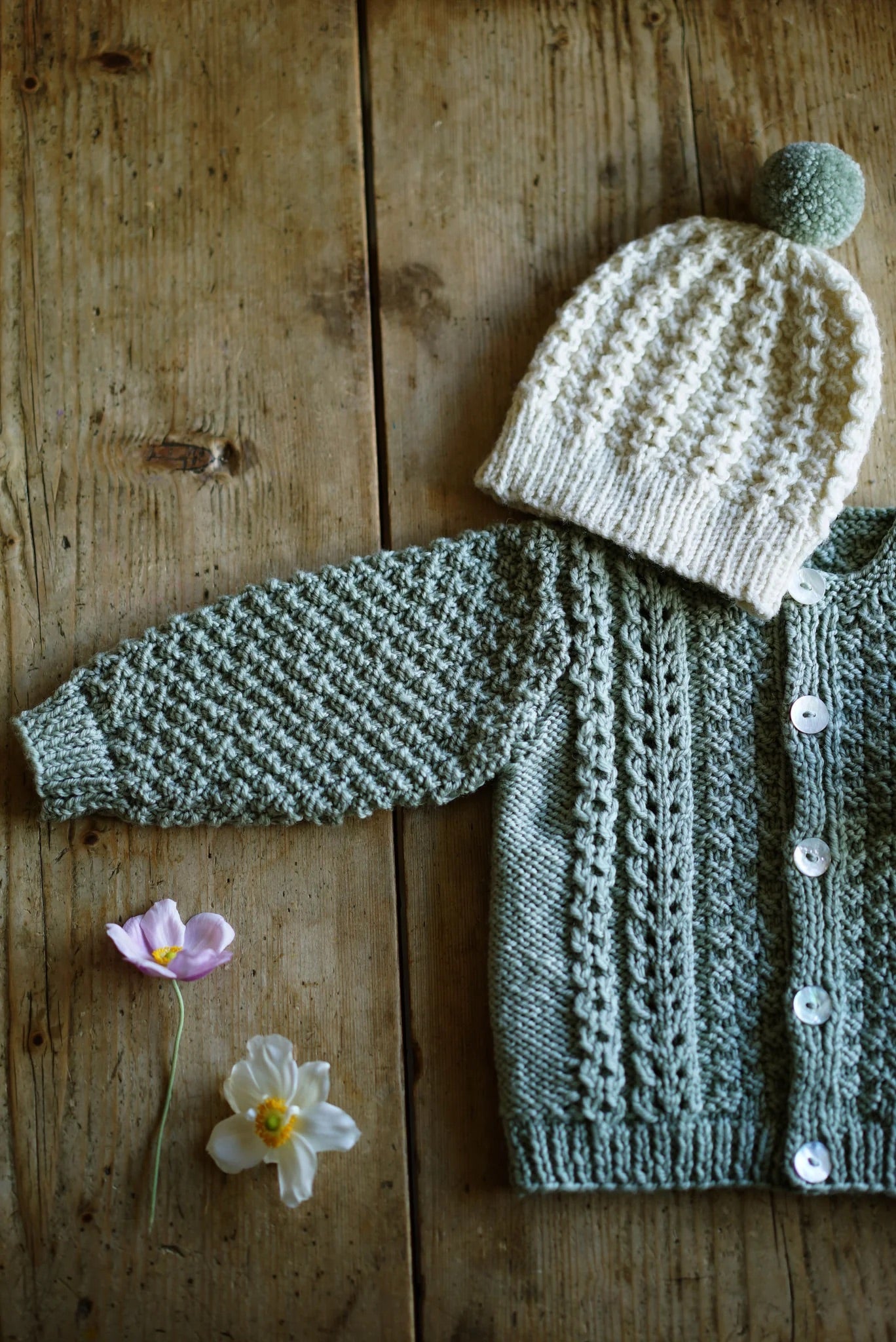 LisaFDesign - BC71 Addison Cardi and Beanie