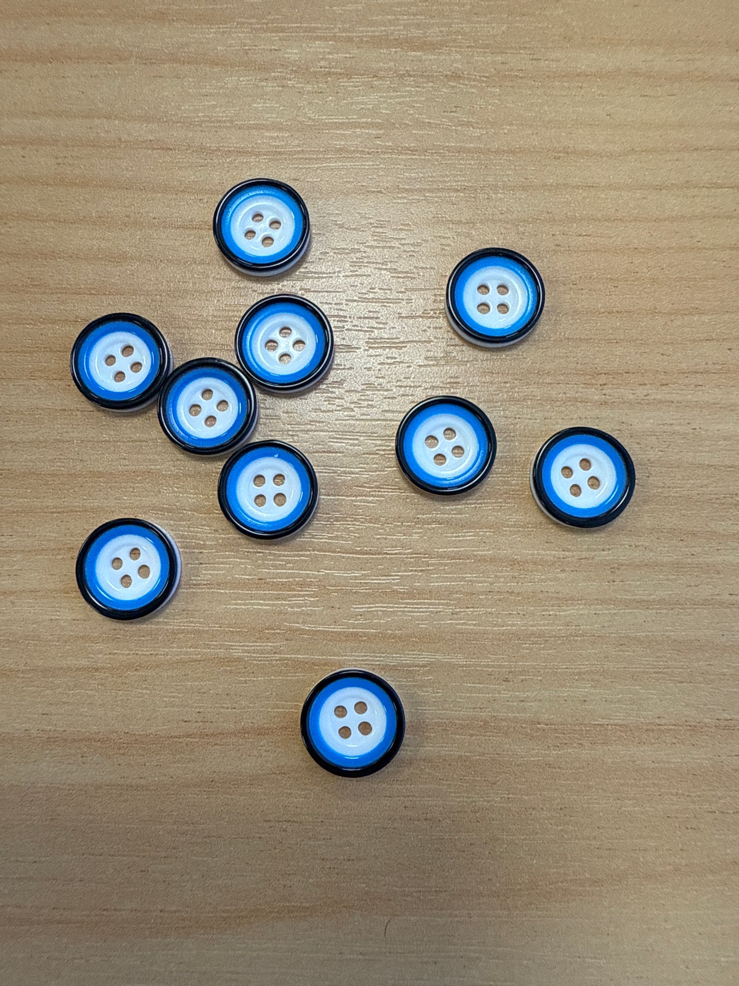 Buttons - Blue 10mm