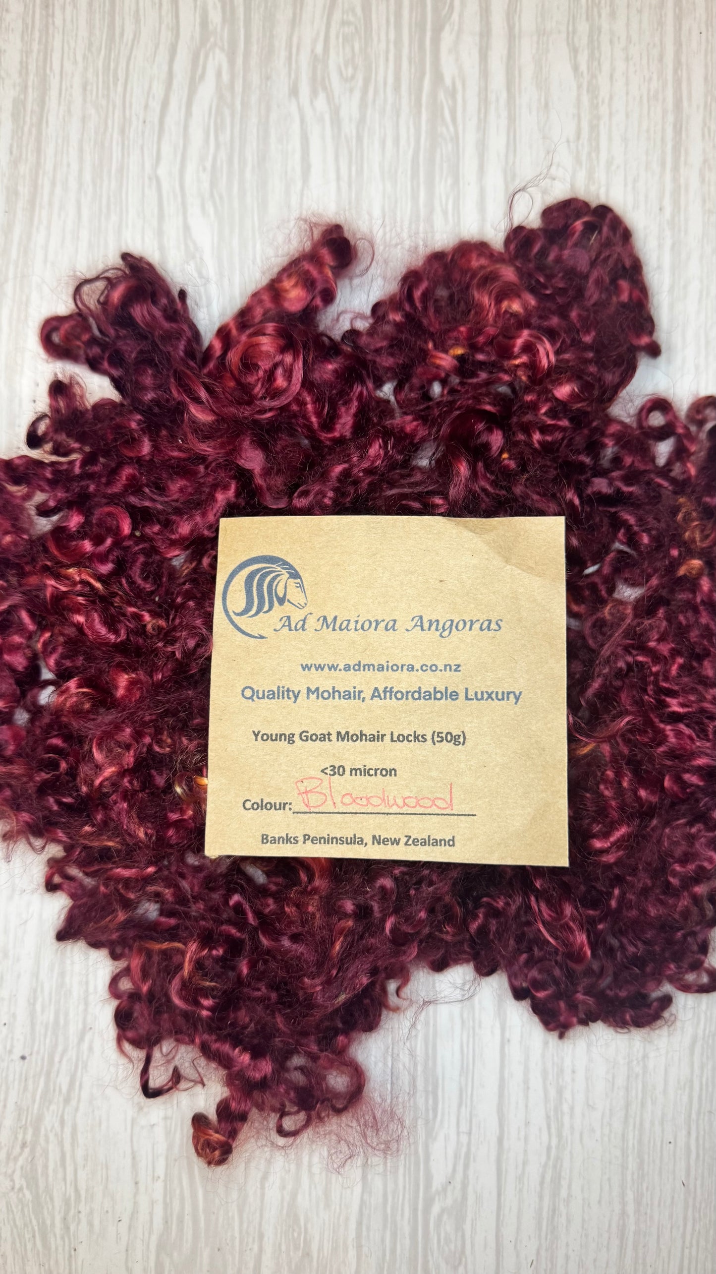Ad Maiora - Mohair Locks 50gm - Bloodwood