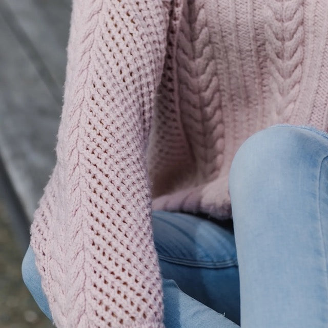 Purl Foundry - Cable Mesh Sweater