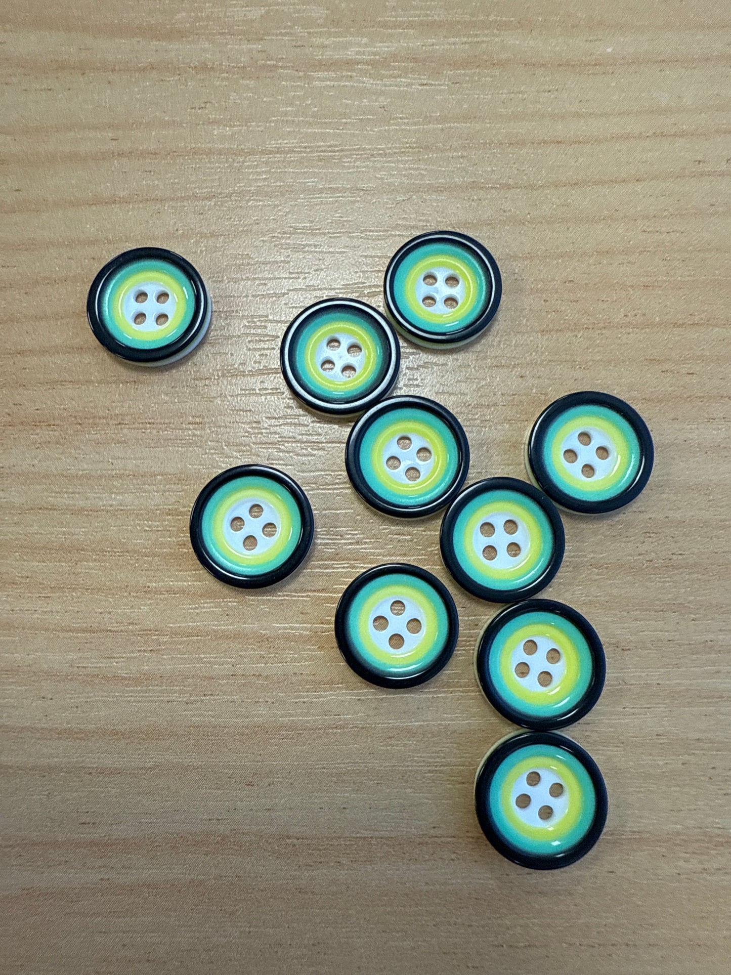 Buttons - Green 10mm