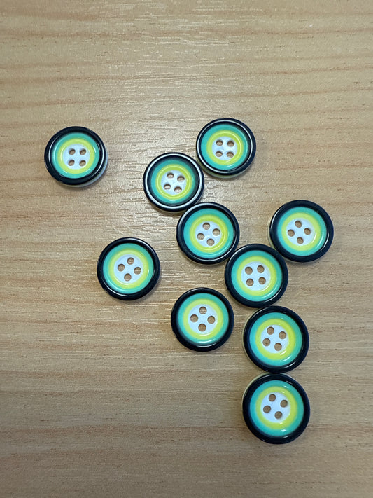 Buttons - Green 10mm