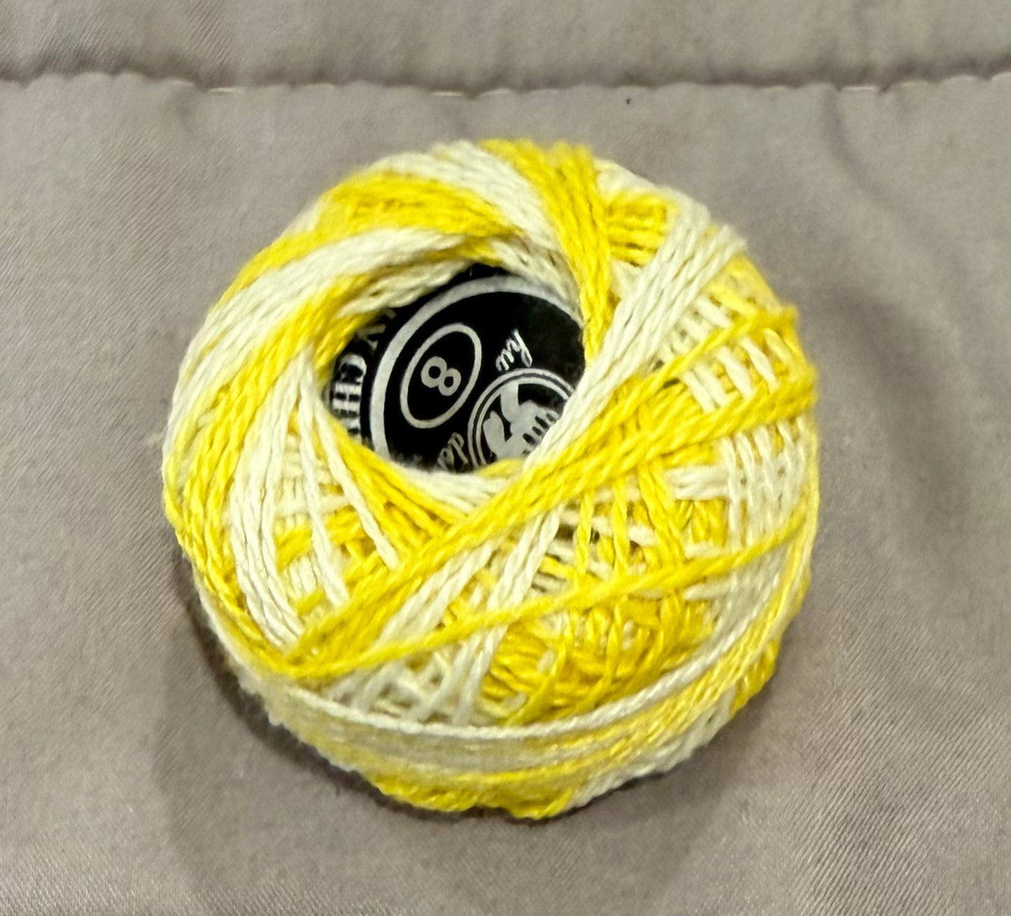 Cotton Thread - Spool x 1 - Yellow/White Multi
