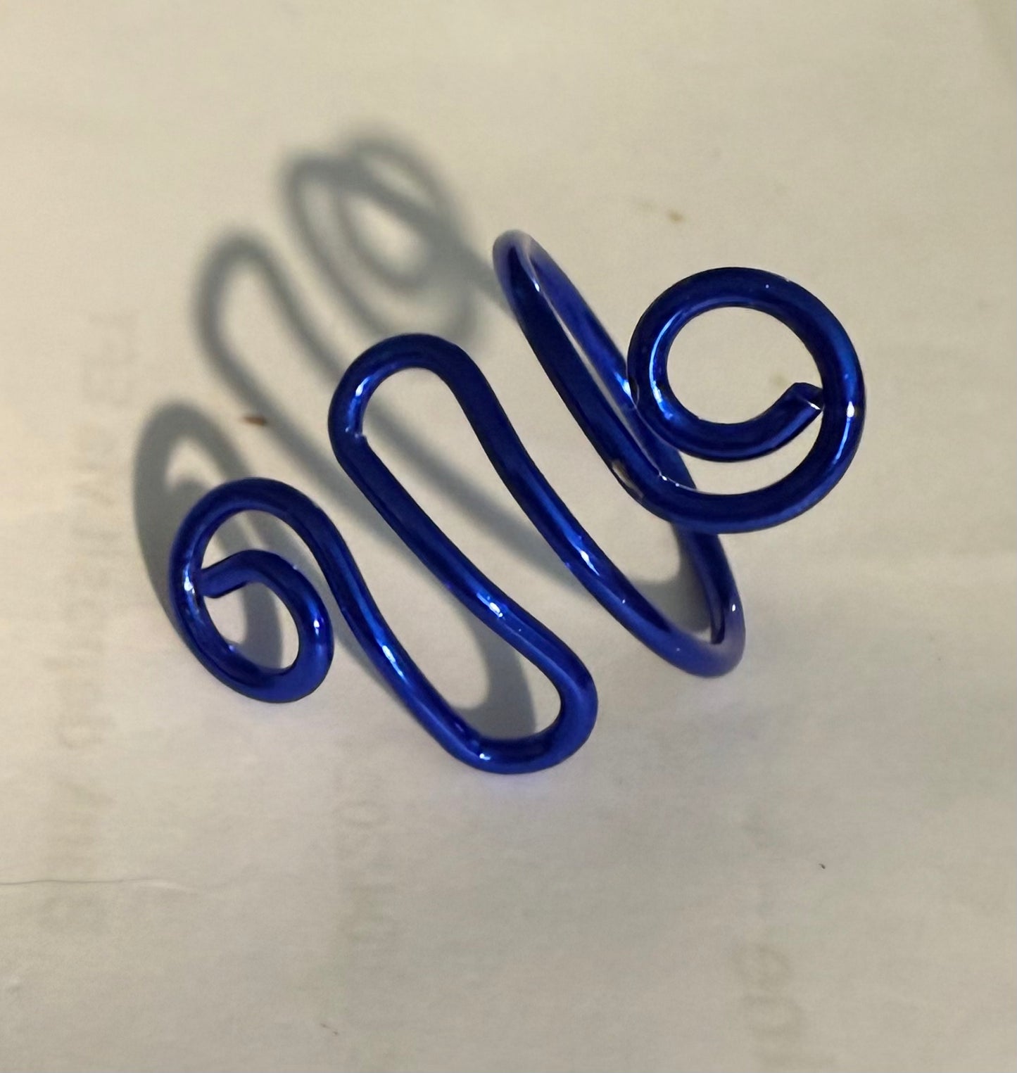 Ring - Tension guide for crochet/knitting Blue