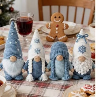 Amigurumi Crochet Kit - Winter Gnomes