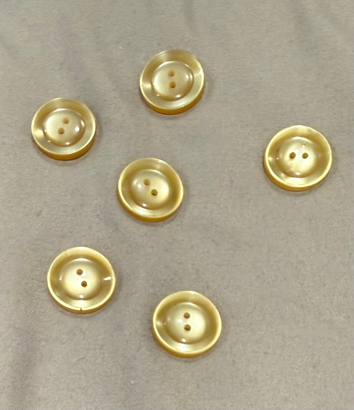 Buttons - Vintage Yellow #2