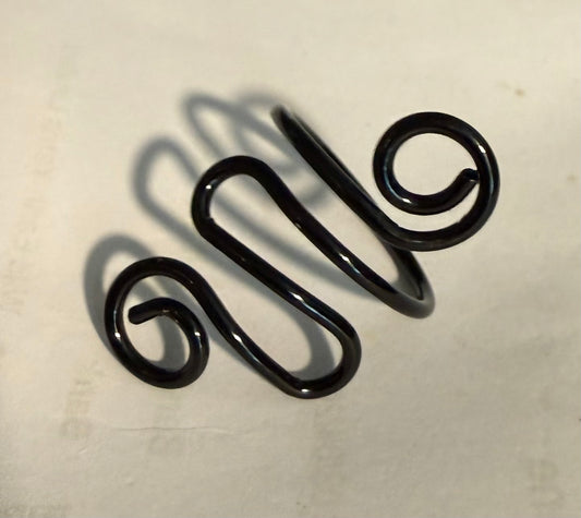Ring - Tension guide for crochet/knitting Black