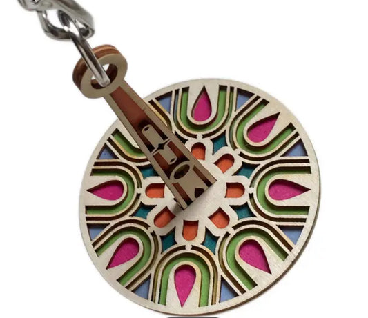 Mini Minder - Pink/Green Geometric