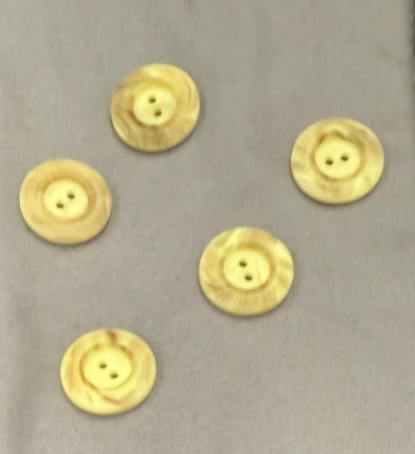 Buttons - Vintage Yellow #3