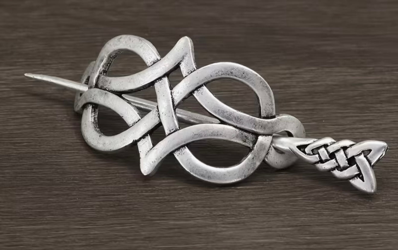Shawl Pin - Antique Silver