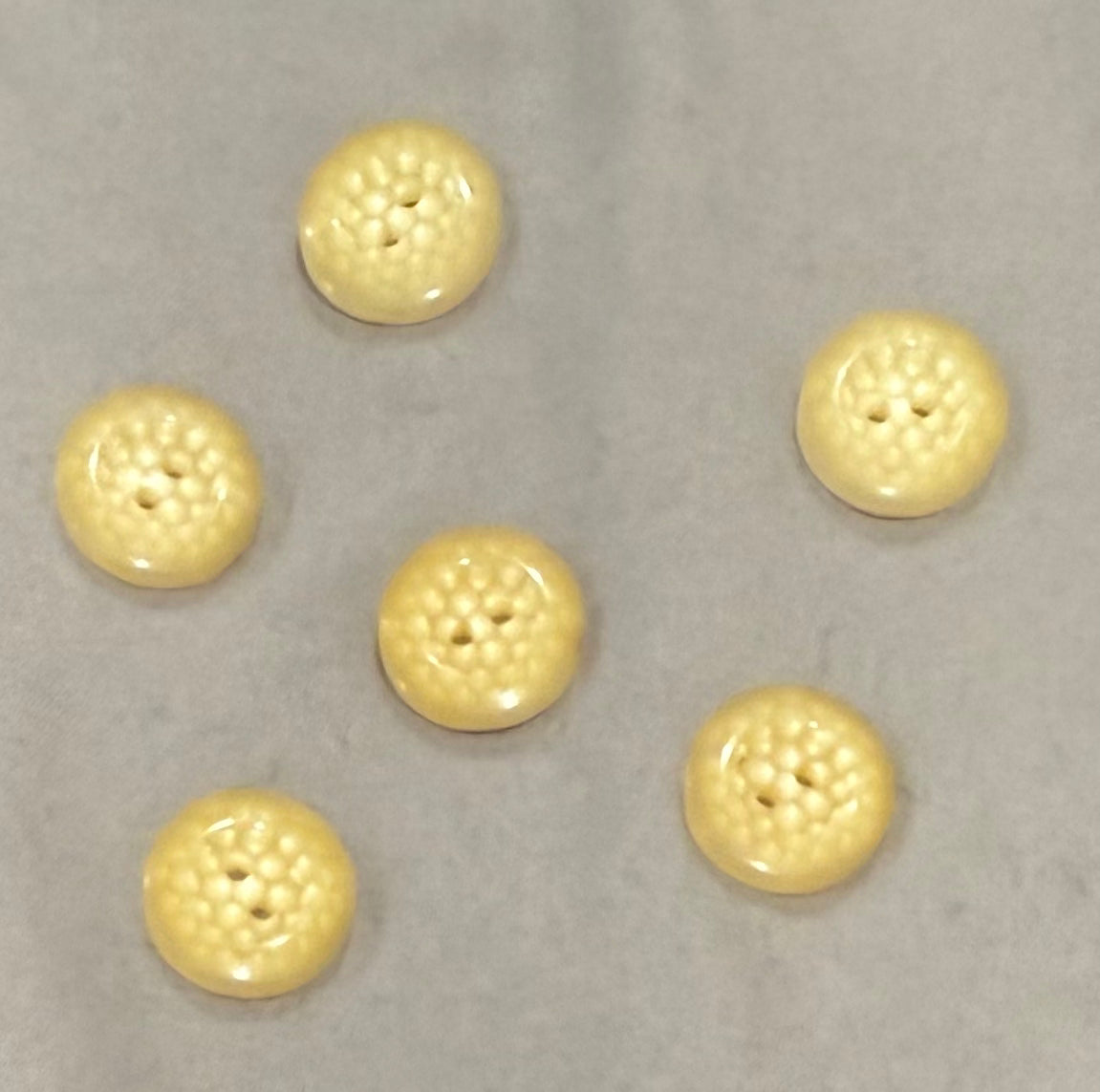 Buttons - Vintage Yellow #4