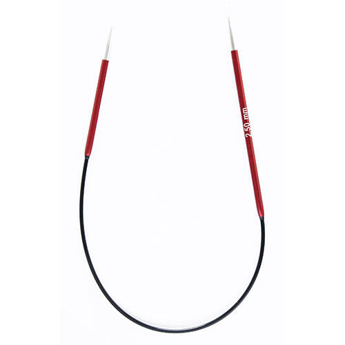 KnitPro Zing - 2.5mm - 25cm Asymmetrical Fixed Circular Needle