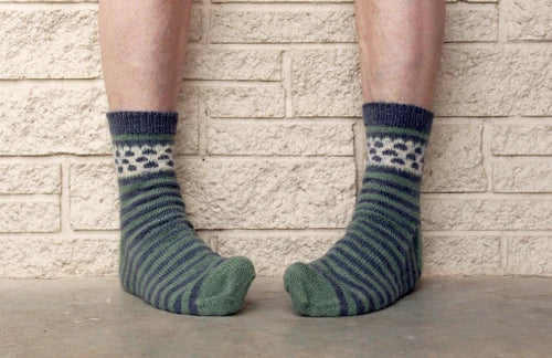 Moeraki Boulders Sock - Hanging Rock Roost - PRINTED PATTERN