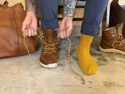 Ties that Bind Sock - EBEforever designs - PDF PATTERN