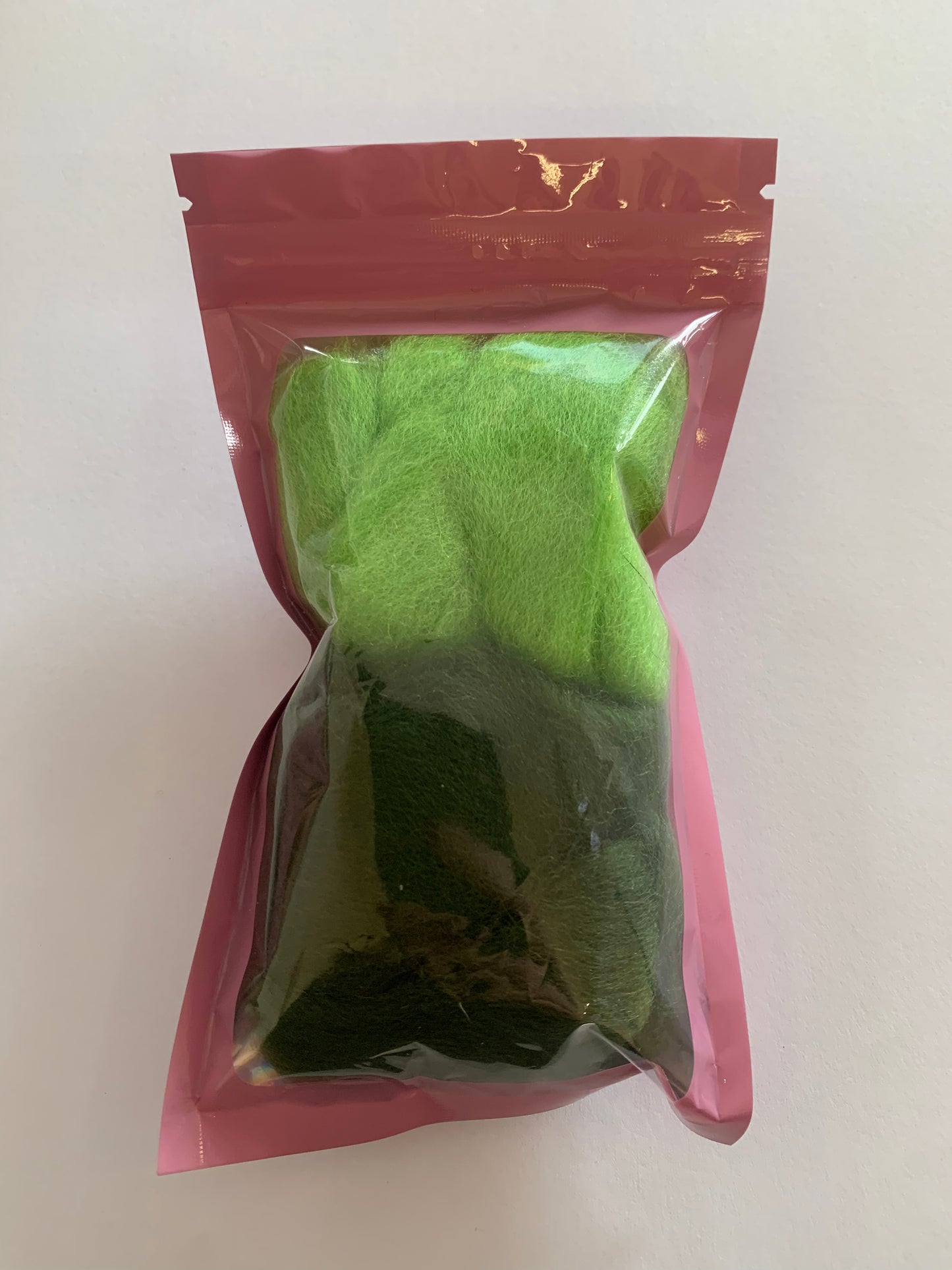 Needle Felting Corriedale Pack Small - Greens #4