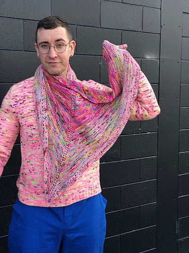 EBEforever designs - Three Skein Faded Triangle - PRINTED PATTERN