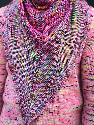 EBEforever designs - Three Skein Faded Triangle - PRINTED PATTERN