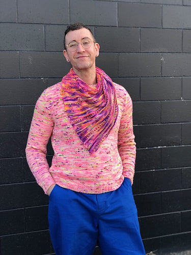 One Skein Triangular Shawl - EBEforever designs - PDF PATTERN