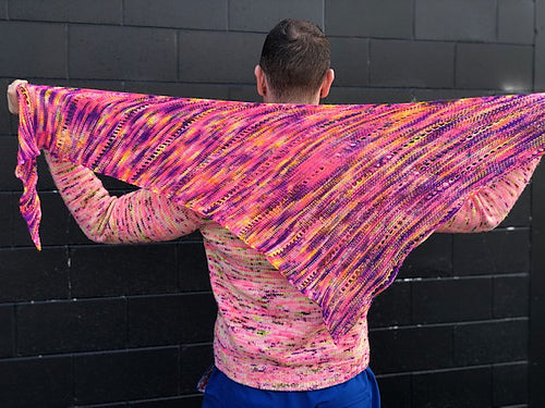 EBEforever designs - One Skein Triangular Shawl - PDF PATTERN
