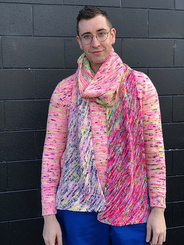 Bias Fade Scarf - EBEforever designs - PRINTED PATTERN