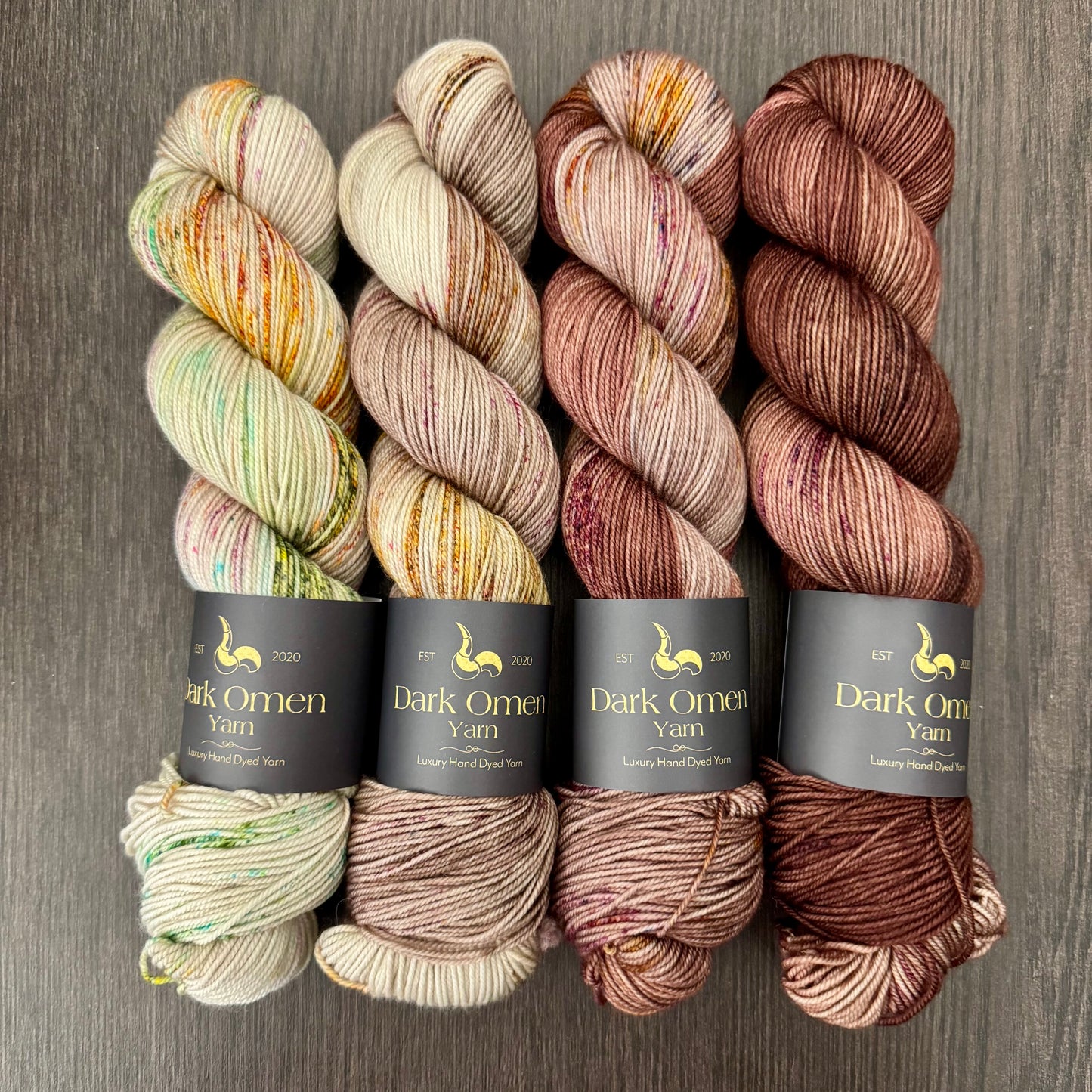 Rose Cardigan White Magic Fade Kit - Dark Omen Yarn