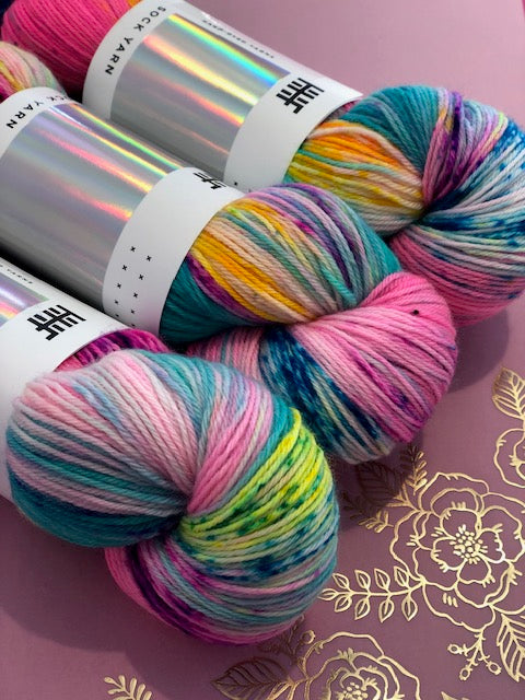 Hedgehog Fibres - Sock (Not for Socks) - Get Flocked Custom Colour - Unicorn Tears