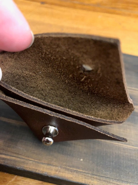 Bomod - Leather Mini Notion Pouch - Chocolate