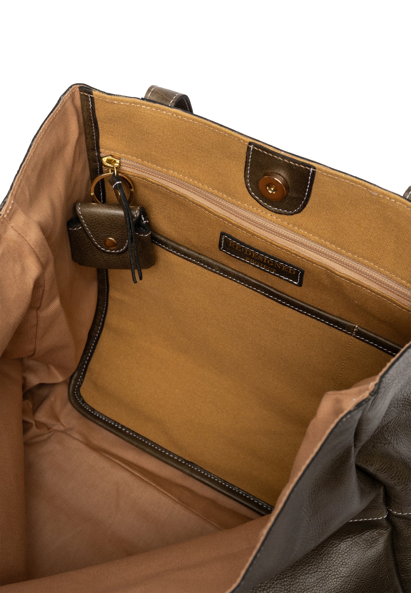 Re:Designed - Project 19 - Leather Shopper Bag - Dark Green - SEPTEMBER DELIVERY