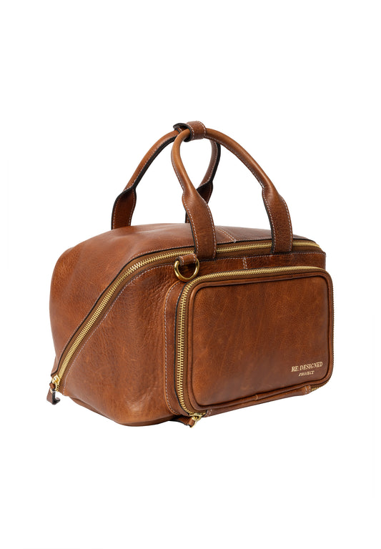 Re:Designed - Project 39 Crossover Bag  - Walnut/Gold
