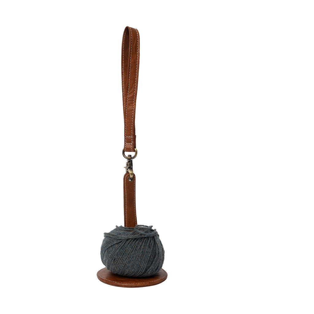 Re:Designed - Project 94 Leather Mini Yarn Minder - Walnut - PREORDER - SEPTEMBER DELIVERY