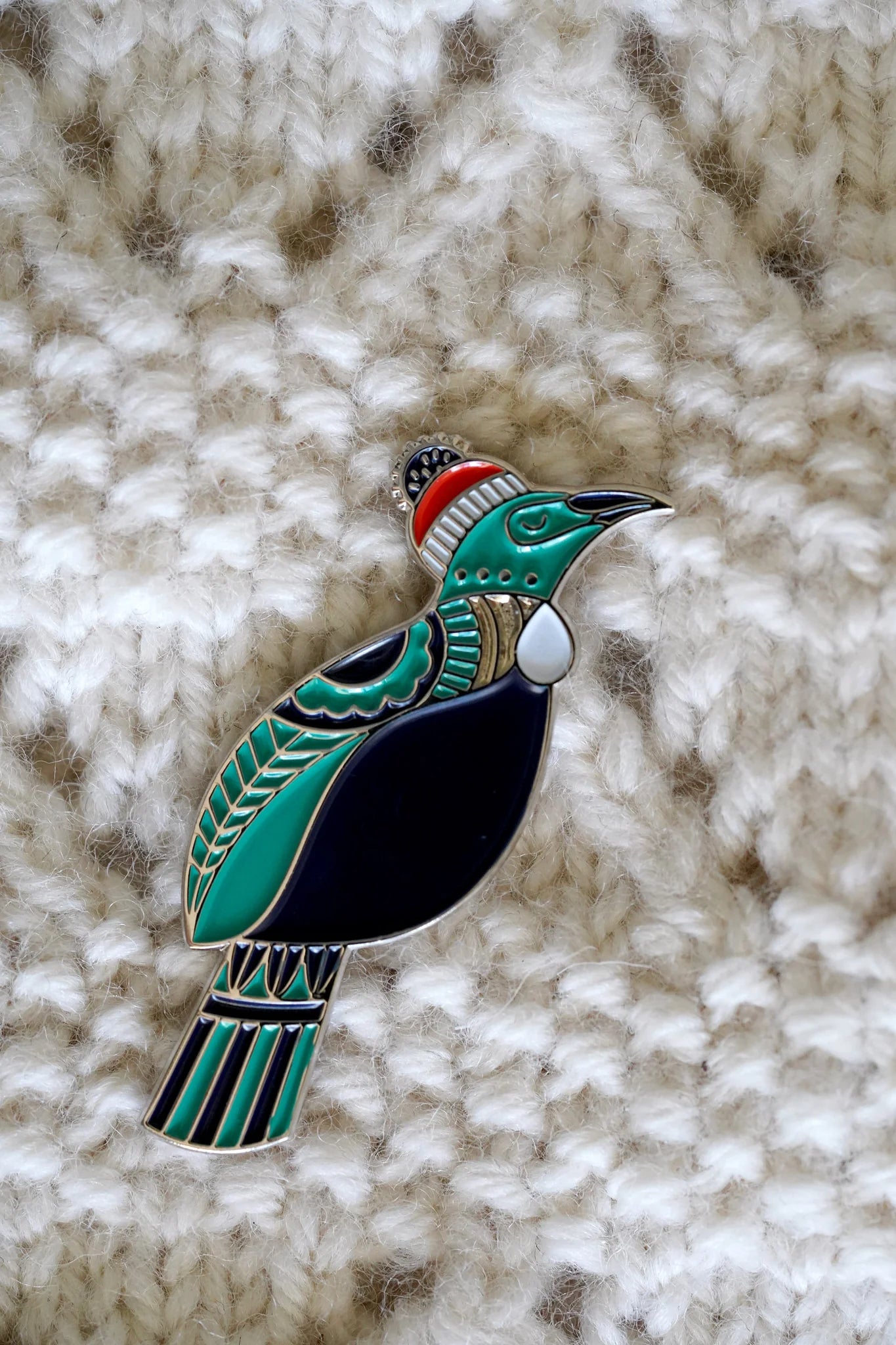Burnt Hill Yarn Company - Tui Enamel Pin