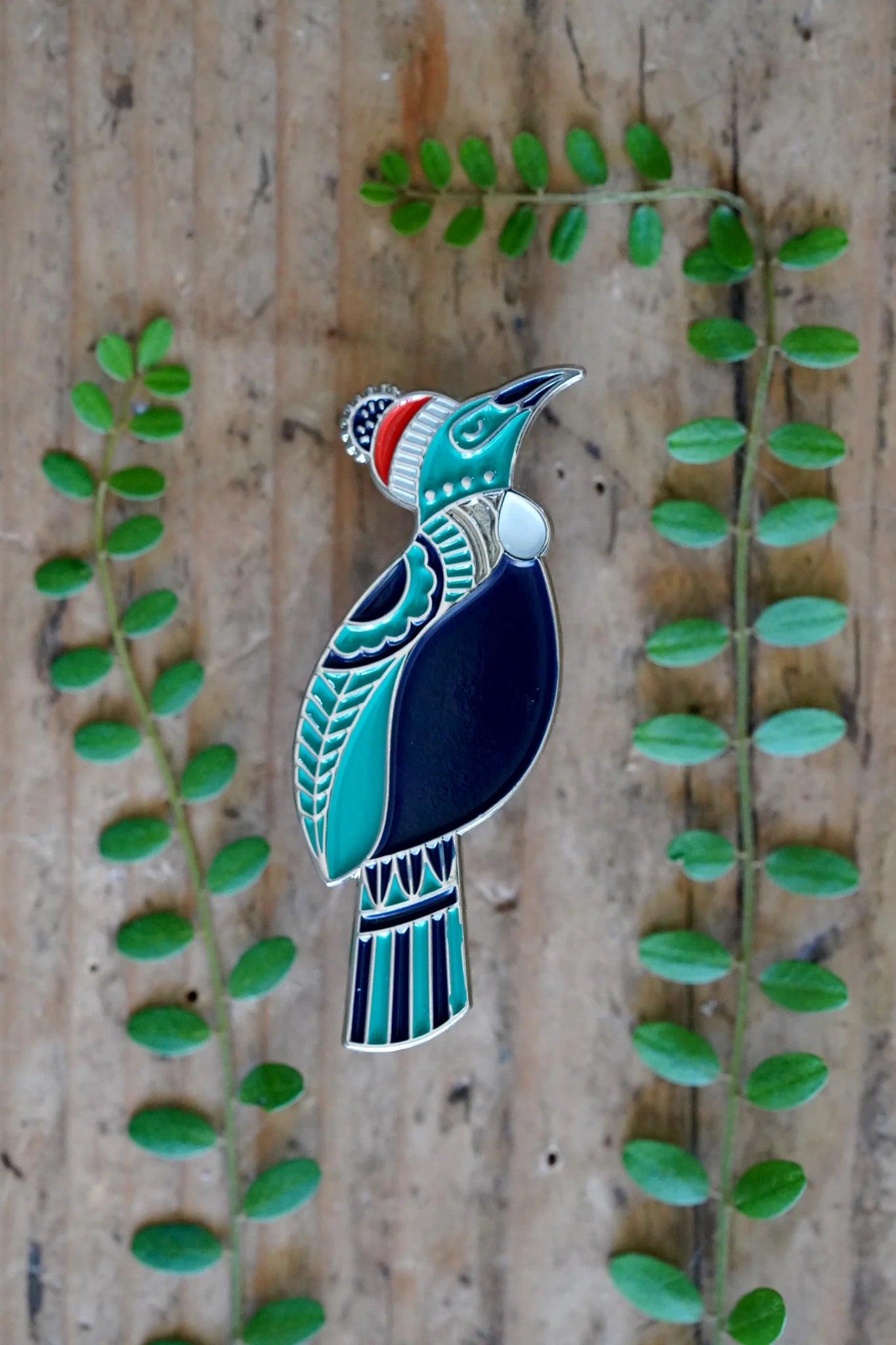 Burnt Hill Yarn Company - Tui Enamel Pin