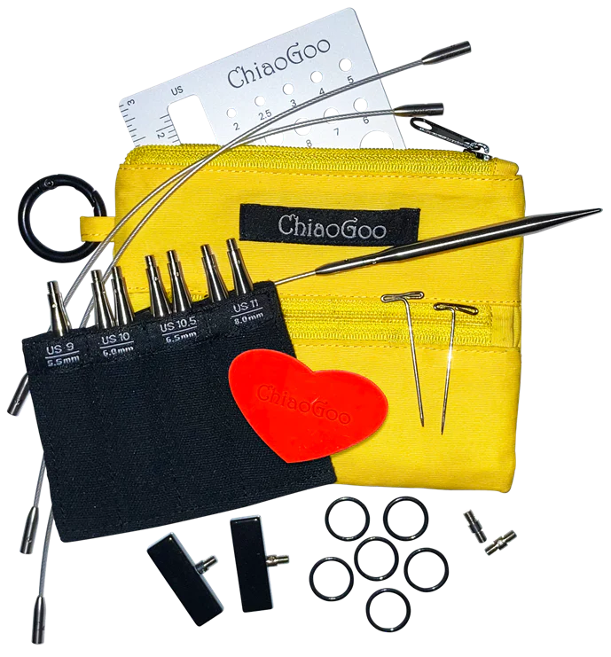 Chiaogoo - Twist Yellow Mini Short Set 2" and 3" Tips - 5.5mm to 8.0mm
