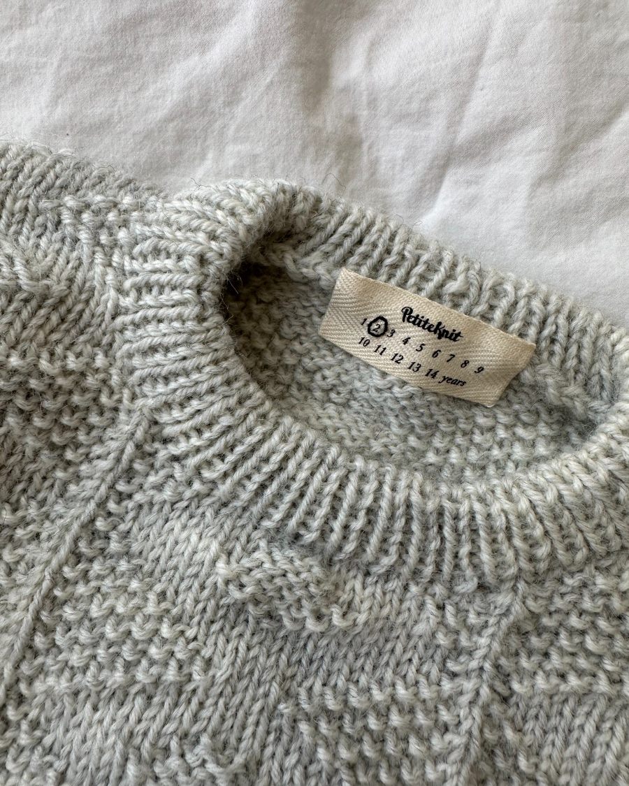 Garment Label - with childrens sizes - PetiteKnit