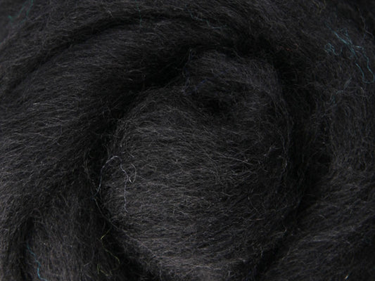 Corriedale Fibre 50g Sliver - Liquorice