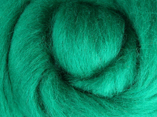 Corriedale Fibre 50g Sliver - Green